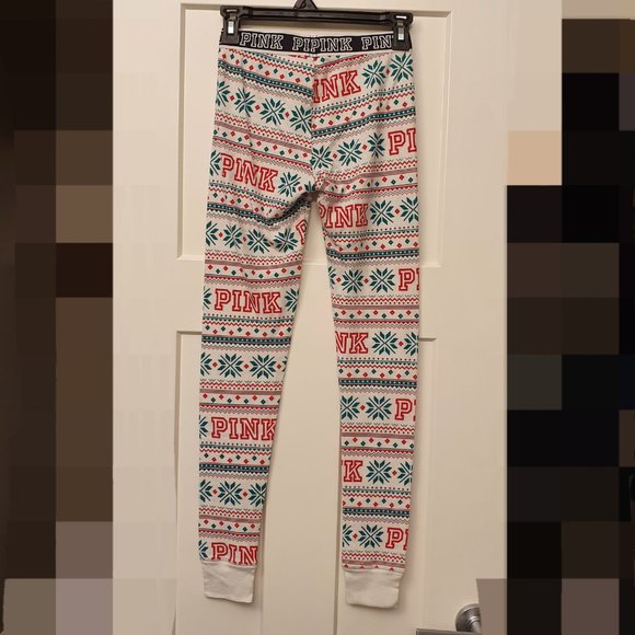 PINK lounge pants Christmas theme - Picture 3 of 4